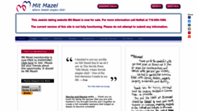 What Mitmazel.com website looked like in 2018 (5 years ago)