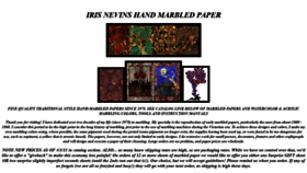 What Marblingpaper.com website looked like in 2018 (6 years ago)