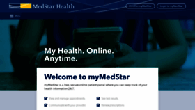 What Mymedstar.org website looked like in 2018 (5 years ago)