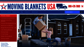 What Movingblankets.com website looked like in 2018 (5 years ago)