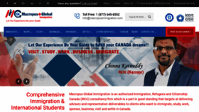 What Macropusimmigration.com website looked like in 2018 (5 years ago)