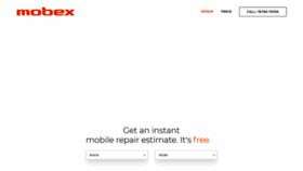 What Mobex.in website looked like in 2018 (5 years ago)