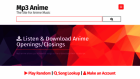 What Mp3anime.tk website looked like in 2018 (5 years ago)