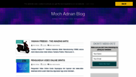 What Mochadnan.com website looked like in 2018 (5 years ago)