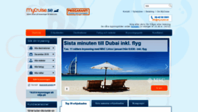 What Mycruise.se website looked like in 2018 (5 years ago)
