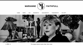 What Mariannefaithfull.org.uk website looked like in 2018 (5 years ago)