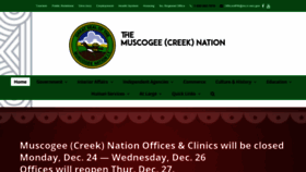 What Muscogeenation-nsn.gov website looked like in 2018 (5 years ago)