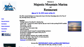 What Majesticmountainmarina.com website looked like in 2018 (5 years ago)