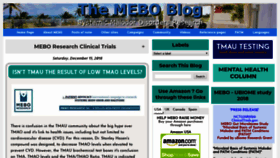 What Meboblog.com website looked like in 2018 (5 years ago)