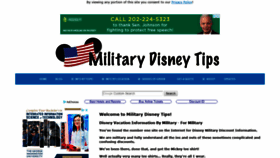 What Militarydisneytips.com website looked like in 2018 (5 years ago)