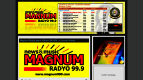 What Magnum999.com website looked like in 2018 (5 years ago)