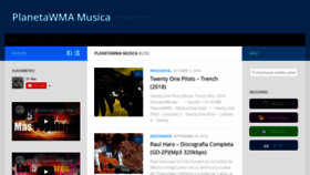 What Musica.planetawma.com website looked like in 2018 (5 years ago)