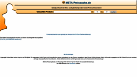What Meta-preissuche.de website looked like in 2018 (5 years ago)