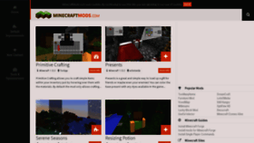 What Minecraftmods.org website looked like in 2018 (5 years ago)
