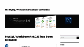 What Mysqlworkbench.org website looked like in 2018 (5 years ago)