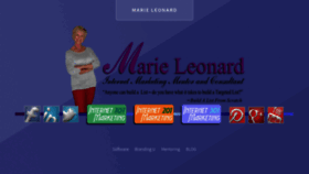 What Marieleonardonline.com website looked like in 2018 (5 years ago)