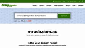 What Mrusb.com.au website looked like in 2018 (5 years ago)