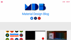 What Materialdesignblog.com website looked like in 2018 (5 years ago)