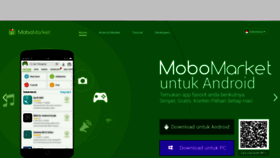 What Mobomarket.co.id website looked like in 2018 (5 years ago)