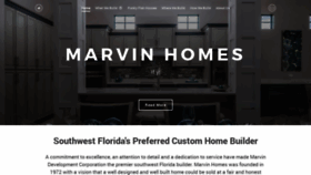 What Marvin-homes.com website looked like in 2018 (5 years ago)