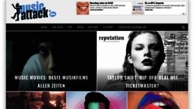 What Musicattack.de website looked like in 2018 (5 years ago)