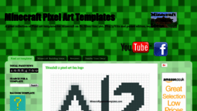 What Minecraftpixelarttemplates.com website looked like in 2018 (5 years ago)