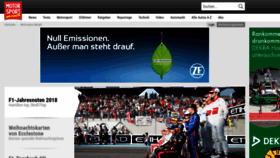 What Motorsport-aktuell.com website looked like in 2018 (5 years ago)
