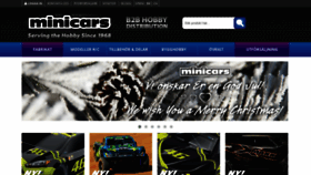 What Minicars.se website looked like in 2018 (5 years ago)