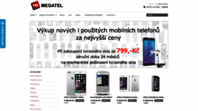 What Megatel.cz website looked like in 2018 (5 years ago)