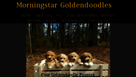 What Morningstargoldendoodles.com website looked like in 2018 (5 years ago)
