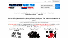 What Mercruiserparts.com website looked like in 2018 (5 years ago)