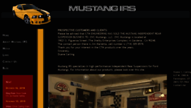 What Mustangirs.com website looked like in 2018 (5 years ago)