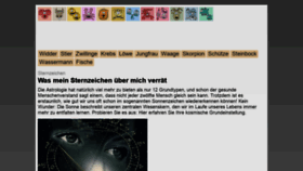 What Mein-sternzeichen.de website looked like in 2018 (5 years ago)