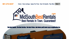 What Midsouthbestrentals.com website looked like in 2018 (5 years ago)