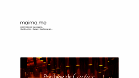 What Maima.me website looked like in 2018 (7 years ago)