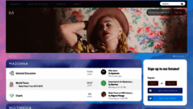 What Madonna-infinity.net website looked like in 2018 (5 years ago)