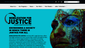 What Mobilizationforjustice.org website looked like in 2018 (5 years ago)