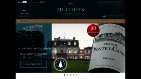 What Millesimes.com website looked like in 2018 (5 years ago)