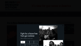 What Momsdemandaction.org website looked like in 2018 (5 years ago)