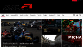 What Maxf1.net website looked like in 2018 (5 years ago)