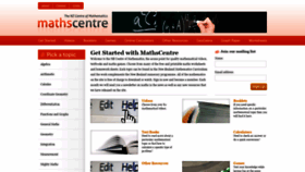 What Mathscentre.co.nz website looked like in 2018 (5 years ago)