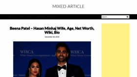 What Mixedarticle.com website looked like in 2018 (5 years ago)