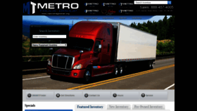 What Metrofreightlinertrucks.com website looked like in 2018 (5 years ago)