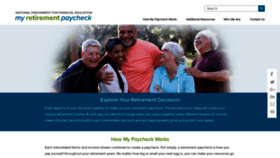 What Myretirementpaycheck.org website looked like in 2018 (5 years ago)