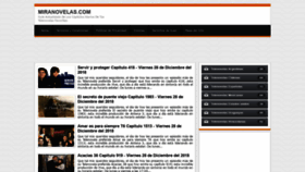 What Miranovelas.com website looked like in 2018 (5 years ago)