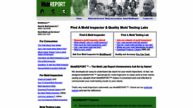 What Moldreport.com website looked like in 2018 (5 years ago)