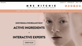 What Mrs-ritchie.com website looked like in 2018 (5 years ago)
