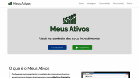 What Meusativos.com.br website looked like in 2018 (5 years ago)