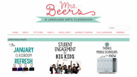 What Mrsbeers.com website looked like in 2019 (5 years ago)