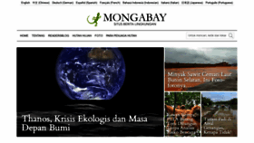 What Mongabay.co.id website looked like in 2019 (5 years ago)